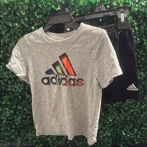 Adidas Kids' Matching T-Shirt and Shorts Set